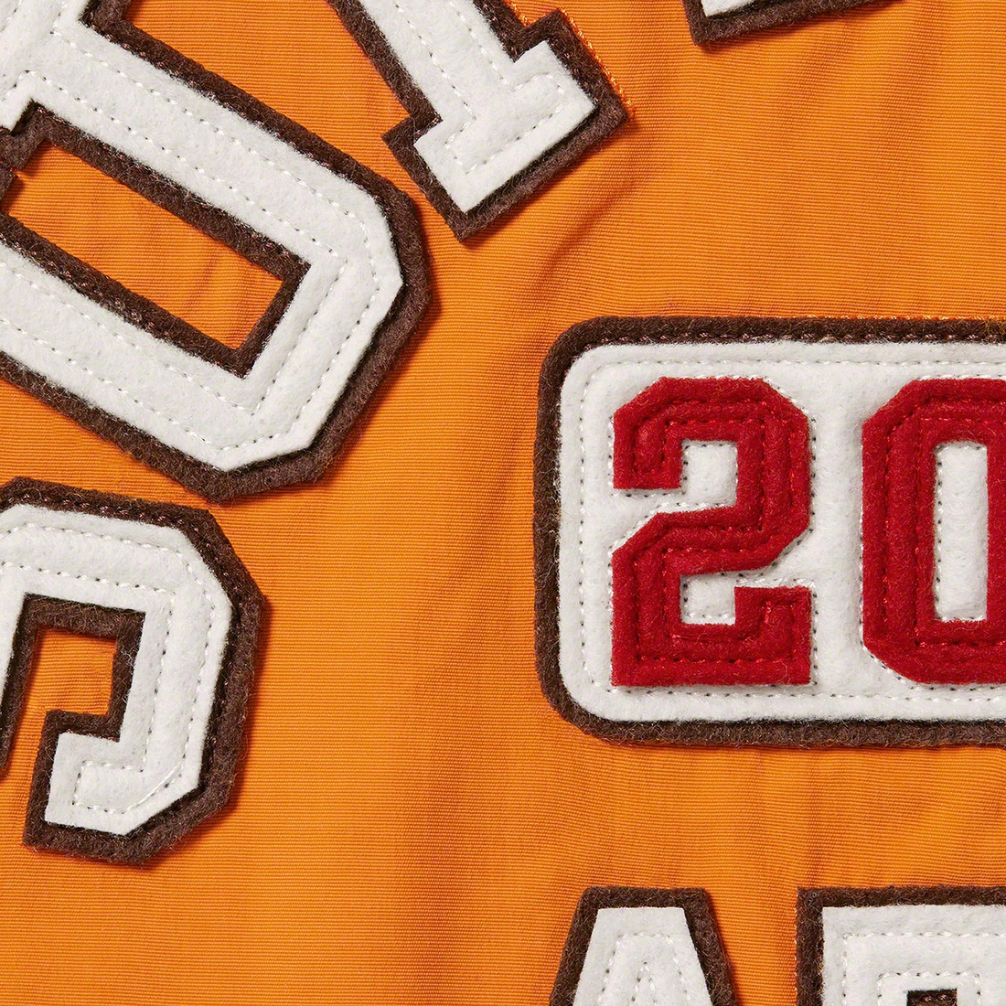 Supreme Appliqué Hooded Track Jacket (SS23) - Orange - $178