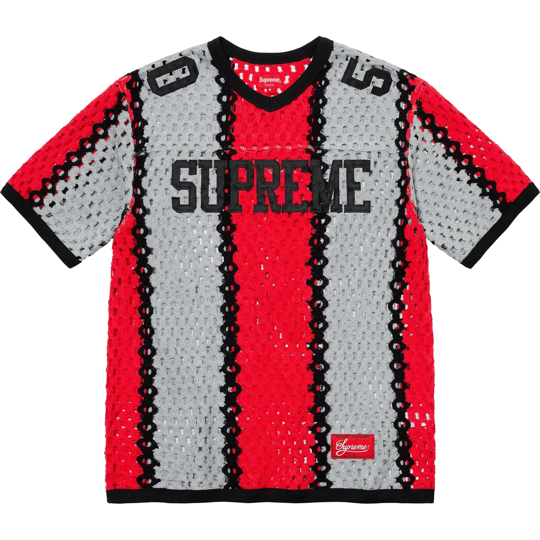 Supreme Crochet Football Jersey (SS23) - Black - $148