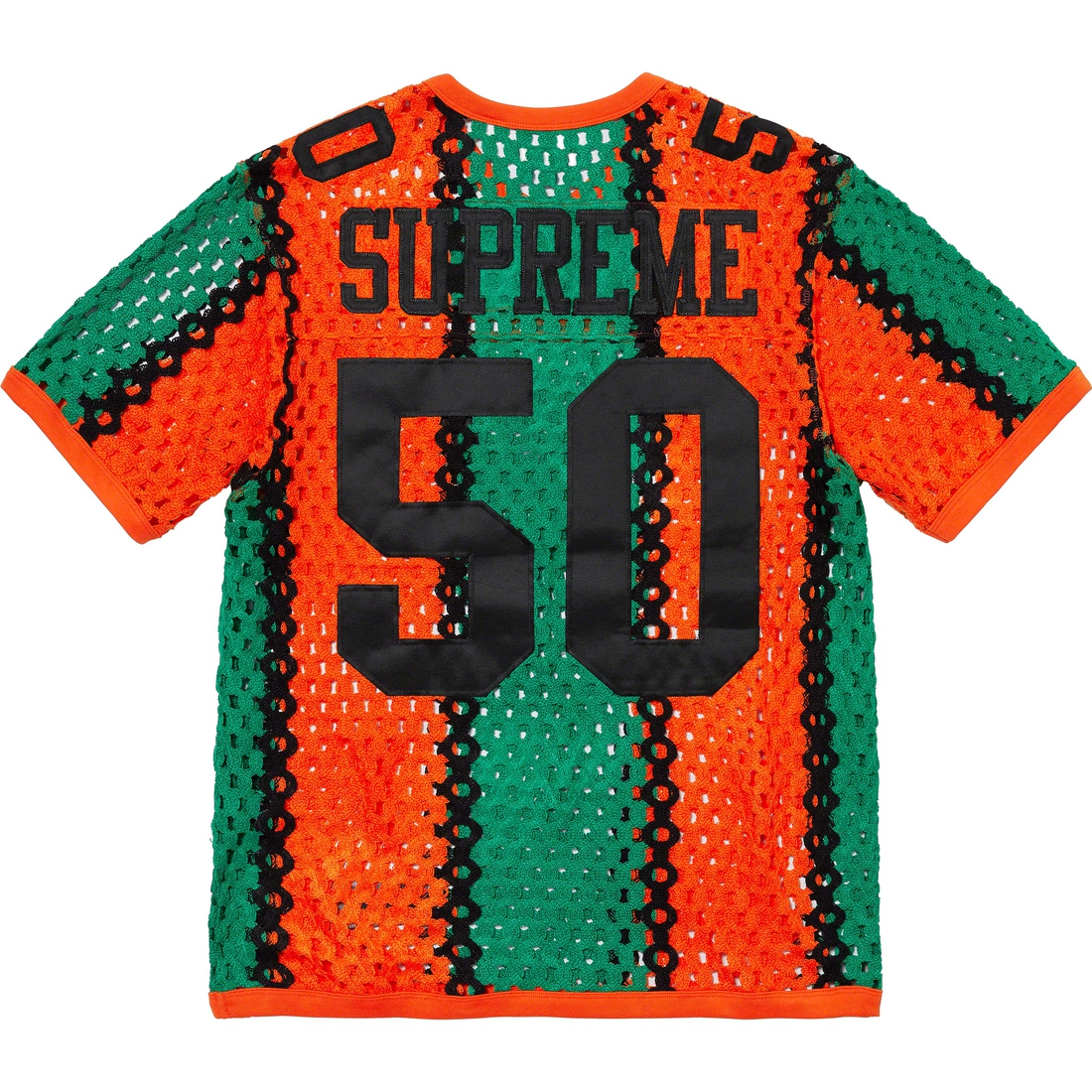 Supreme Crochet Football Jersey (SS23) - Orange - $148