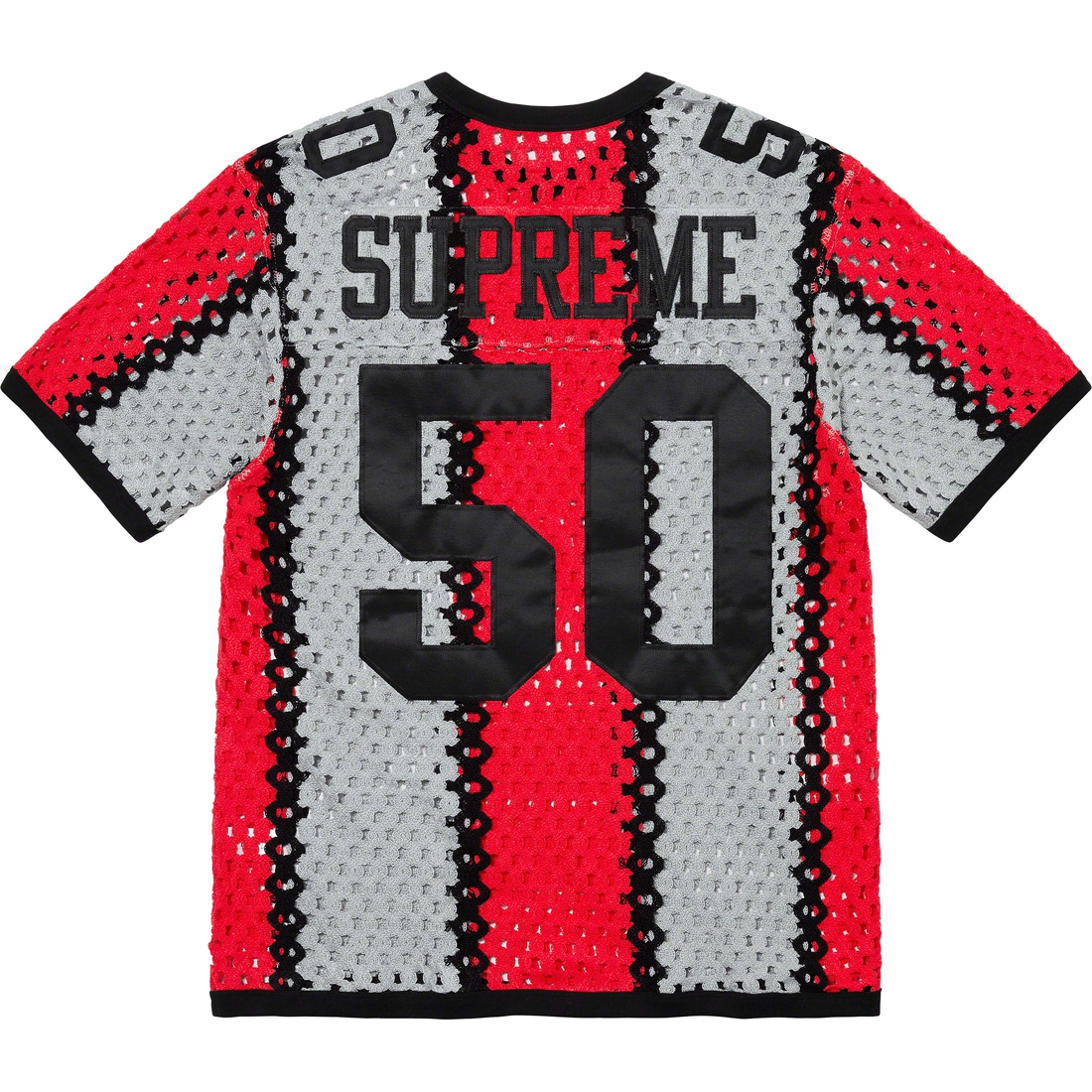 Supreme Crochet Football Jersey (SS23) - Black - $148