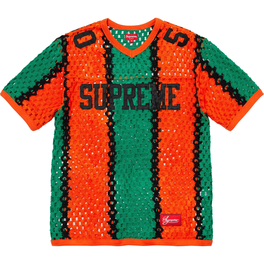 Supreme Crochet Football Jersey (SS23) - Orange - $148