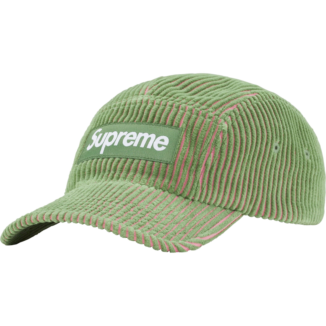 Supreme 2-Tone Corduroy Camp Cap (SS23) - Green - $48