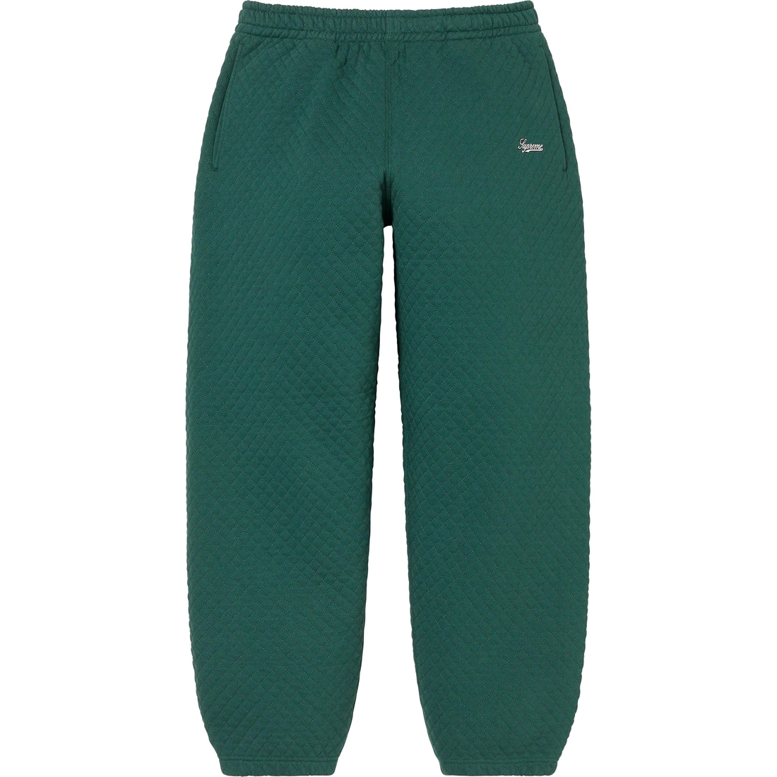 Supreme Micro Quilted Sweatpant (SS23) - Dark Pine - $168