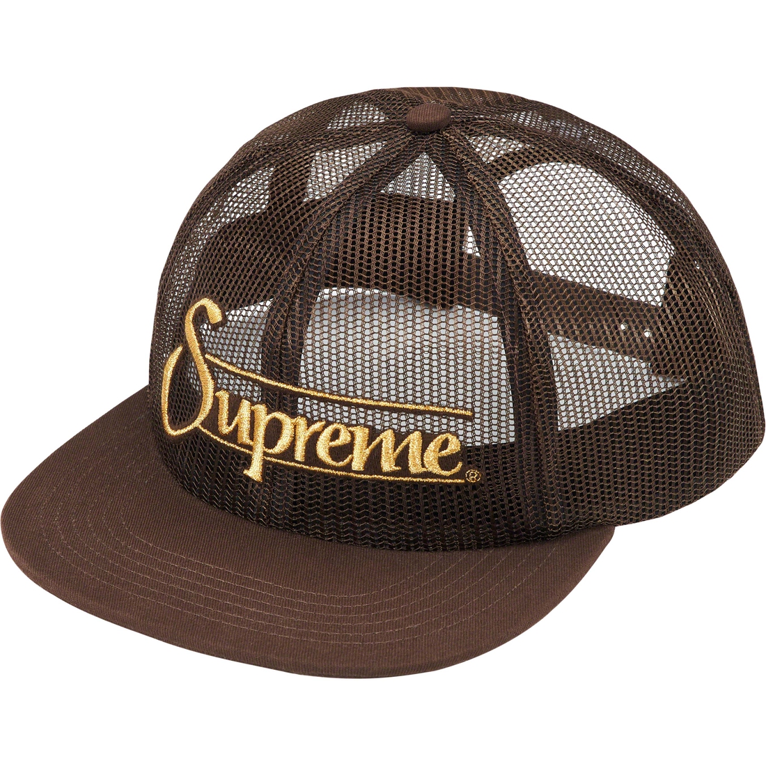 Supreme Mesh 6-Panel (SS23) - Brown - $48