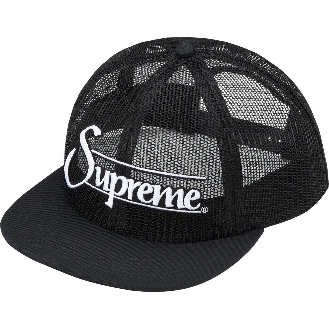 Supreme Mesh 6-Panel (SS23) - Black - $48