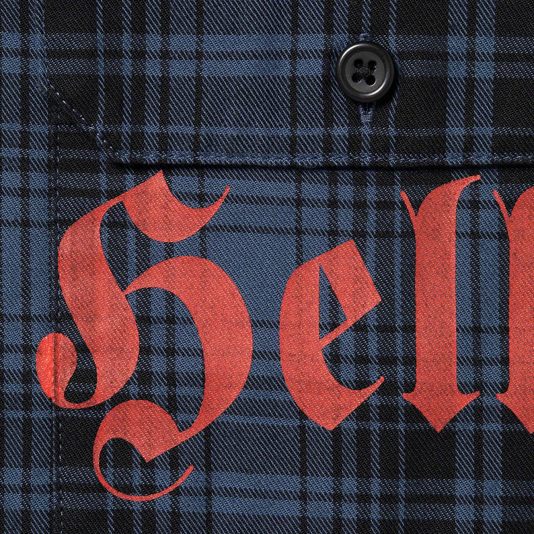 Supreme Supreme Bernadette Corporation S S Work Shirt (SS23) - Navy Plaid - $138