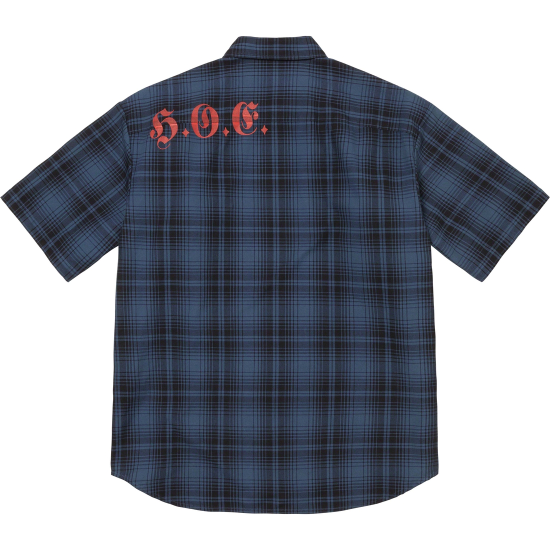 Supreme Supreme Bernadette Corporation S S Work Shirt (SS23) - Navy Plaid - $138