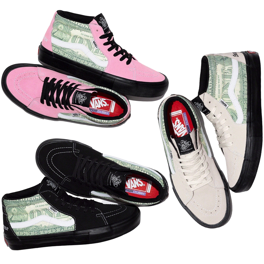 Supreme Supreme  Vans Dollar Skate Grosso Mid (SS23) - $110
