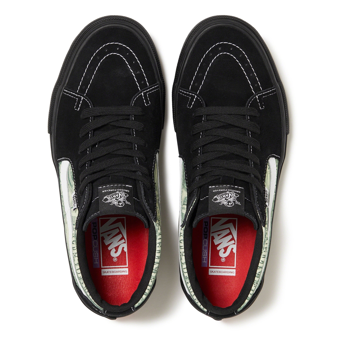 Supreme Supreme  Vans Dollar Skate Grosso Mid (SS23) - Black - $110