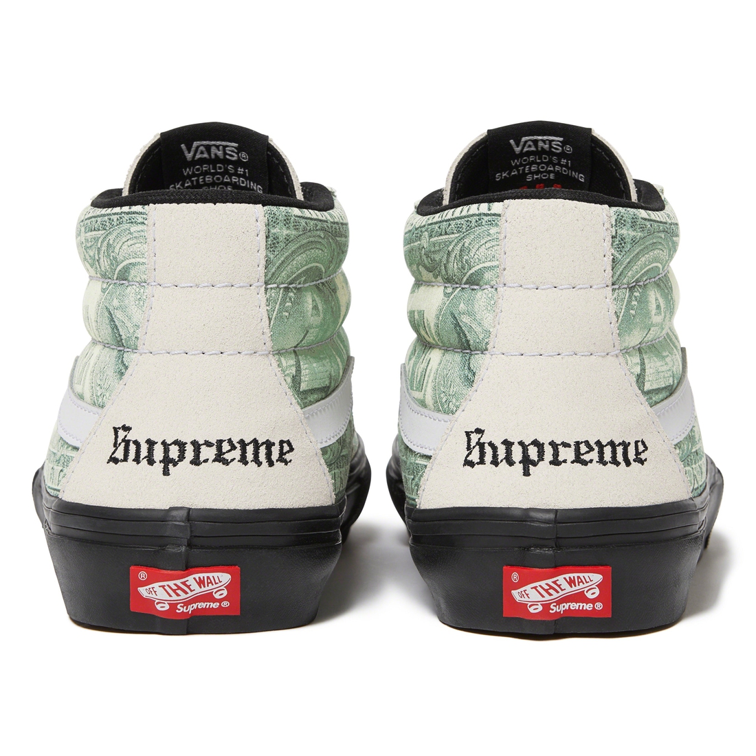 Supreme Supreme  Vans Dollar Skate Grosso Mid (SS23) - White - $110
