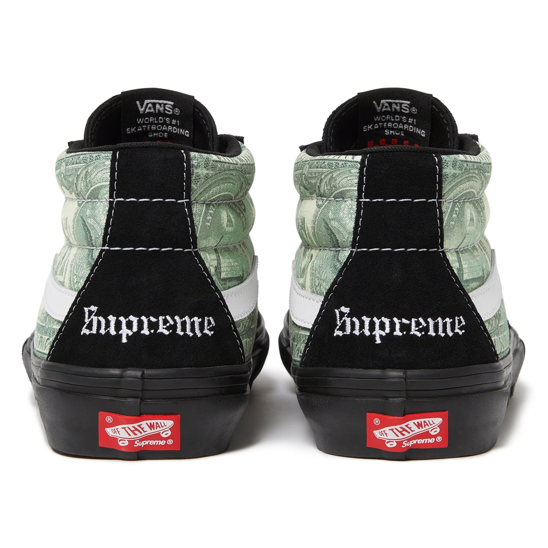 Supreme Supreme  Vans Dollar Skate Grosso Mid (SS23) - Black - $110
