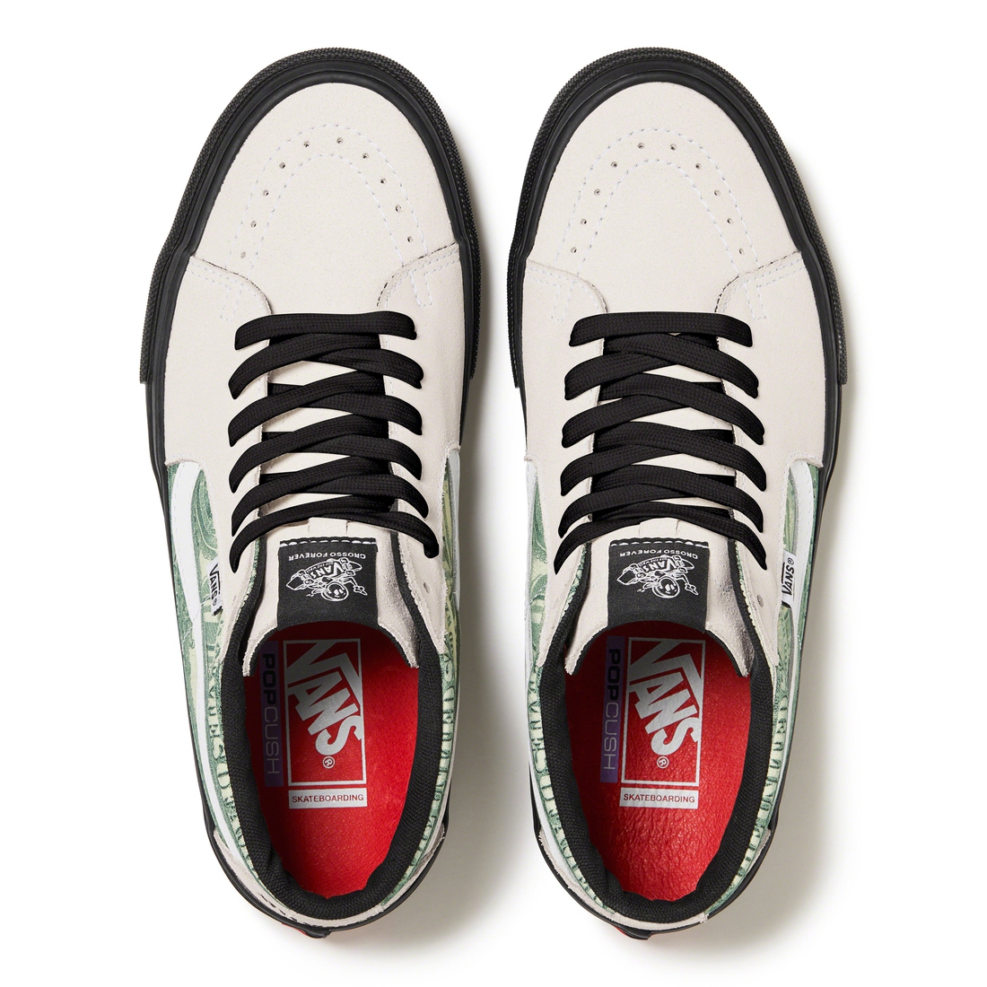 Supreme Supreme  Vans Dollar Skate Grosso Mid (SS23) - White - $110