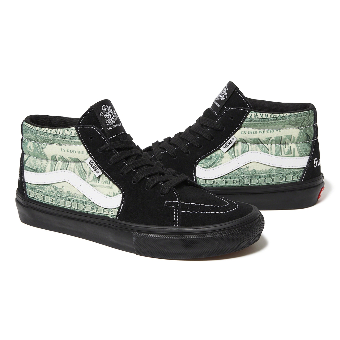 Supreme Supreme  Vans Dollar Skate Grosso Mid (SS23) - Black - $110