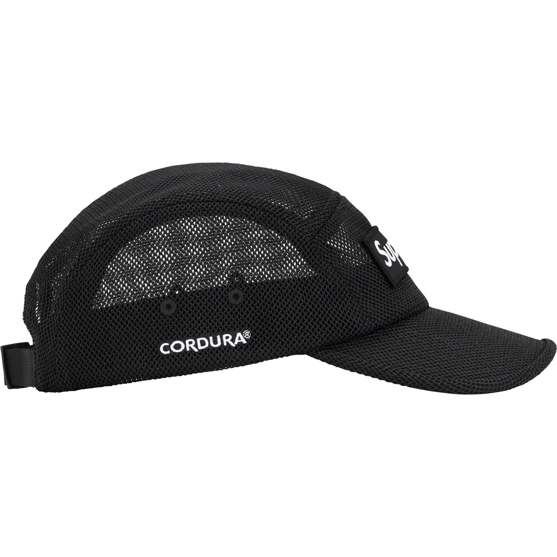 Supreme Mesh Cordura Camp Cap (SS23) - Black - $54