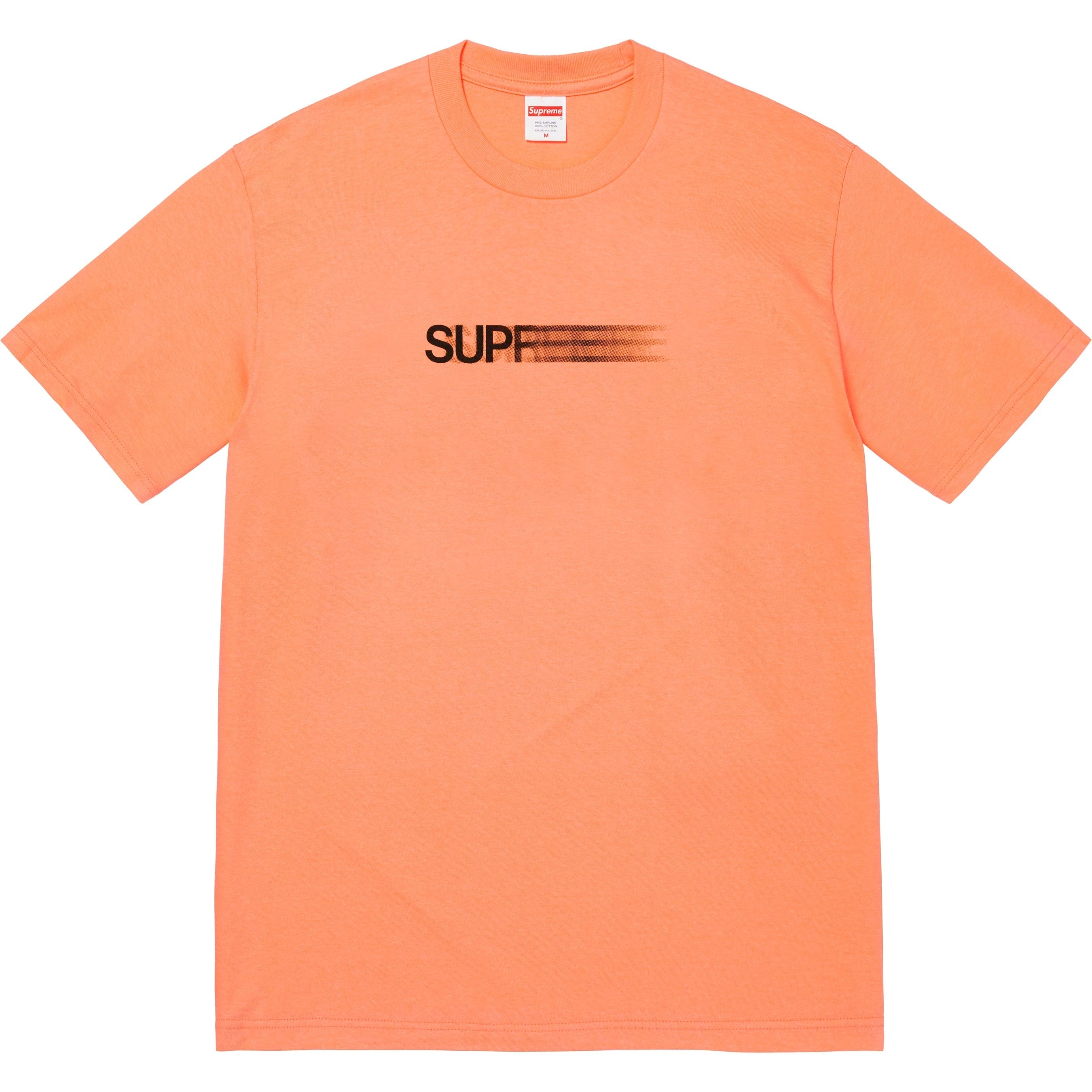 Supreme Motion Logo Tee (SS23) - Peach - $40