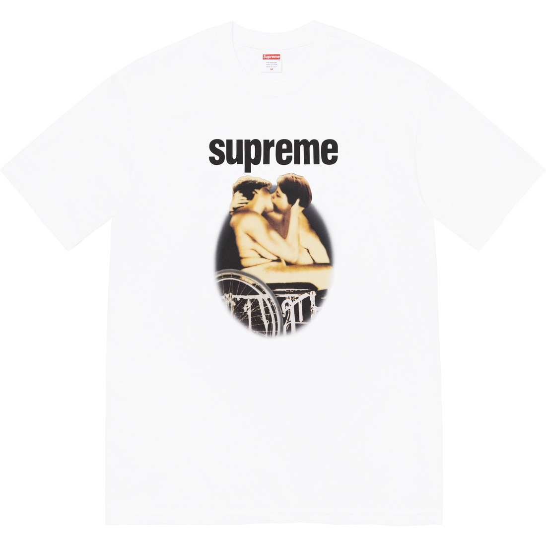 Supreme Kiss Tee (SS23) - White - $44