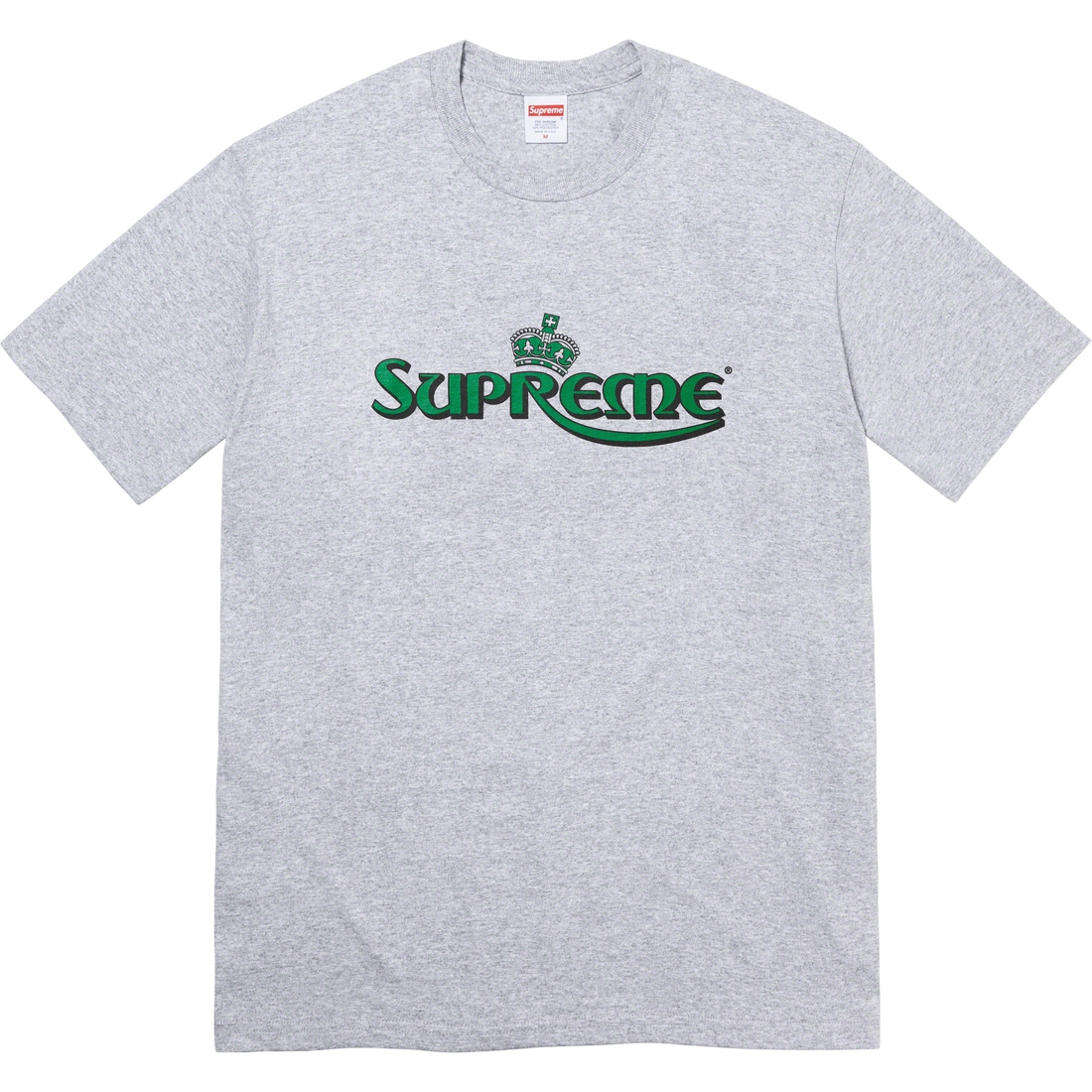 Supreme Crown Tee (SS23) - Heather Grey - $40