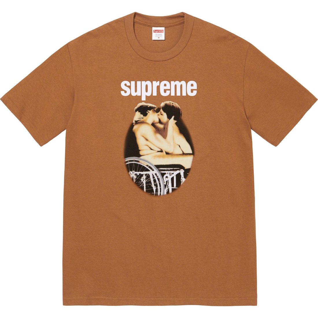 Supreme Kiss Tee (SS23) - Light Brown - $44