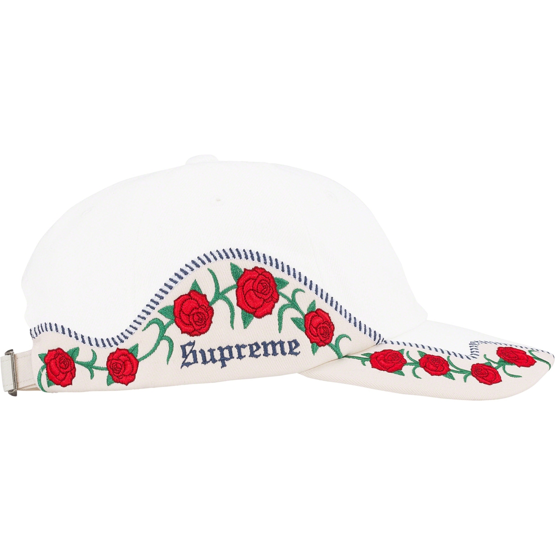 Supreme Roses 6-Panel (SS23) - White - $58