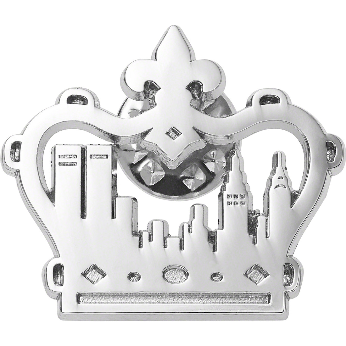 Supreme King of New York Pin (SS23) - Silver - $8
