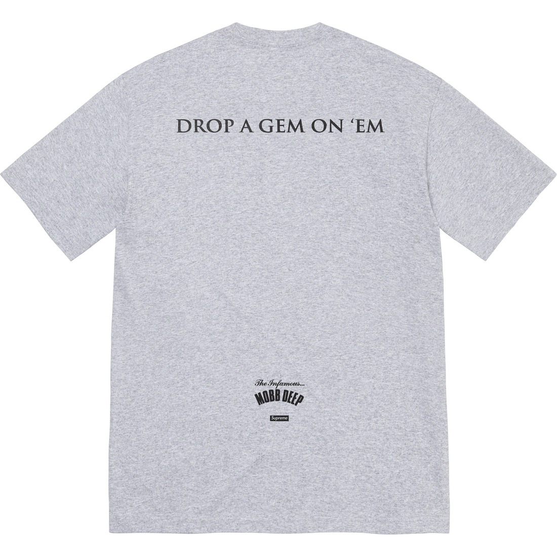 Supreme Mobb Deep Dragon Tee (SS23) - Heather Grey - $44