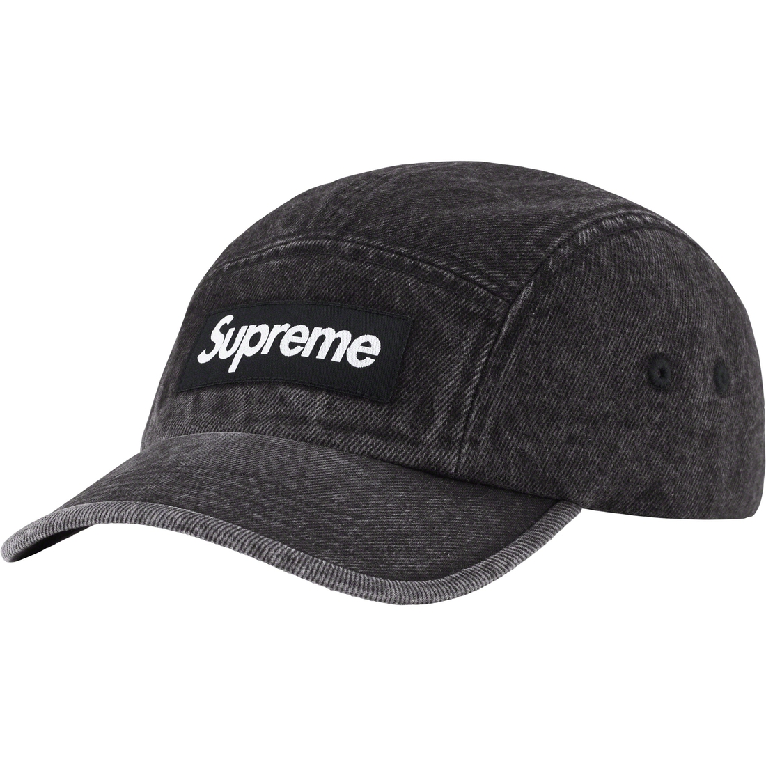 Supreme Denim Camp Cap (SS23) - Black - $48