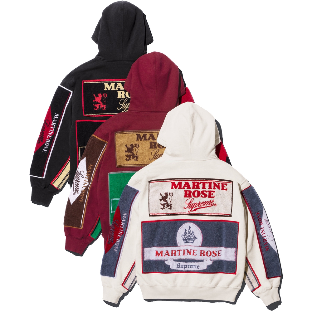 Supreme Supreme Martine Rose Towel Zip Up Hooded Sweatshirt releasing on Week 4 for fall winter 2024