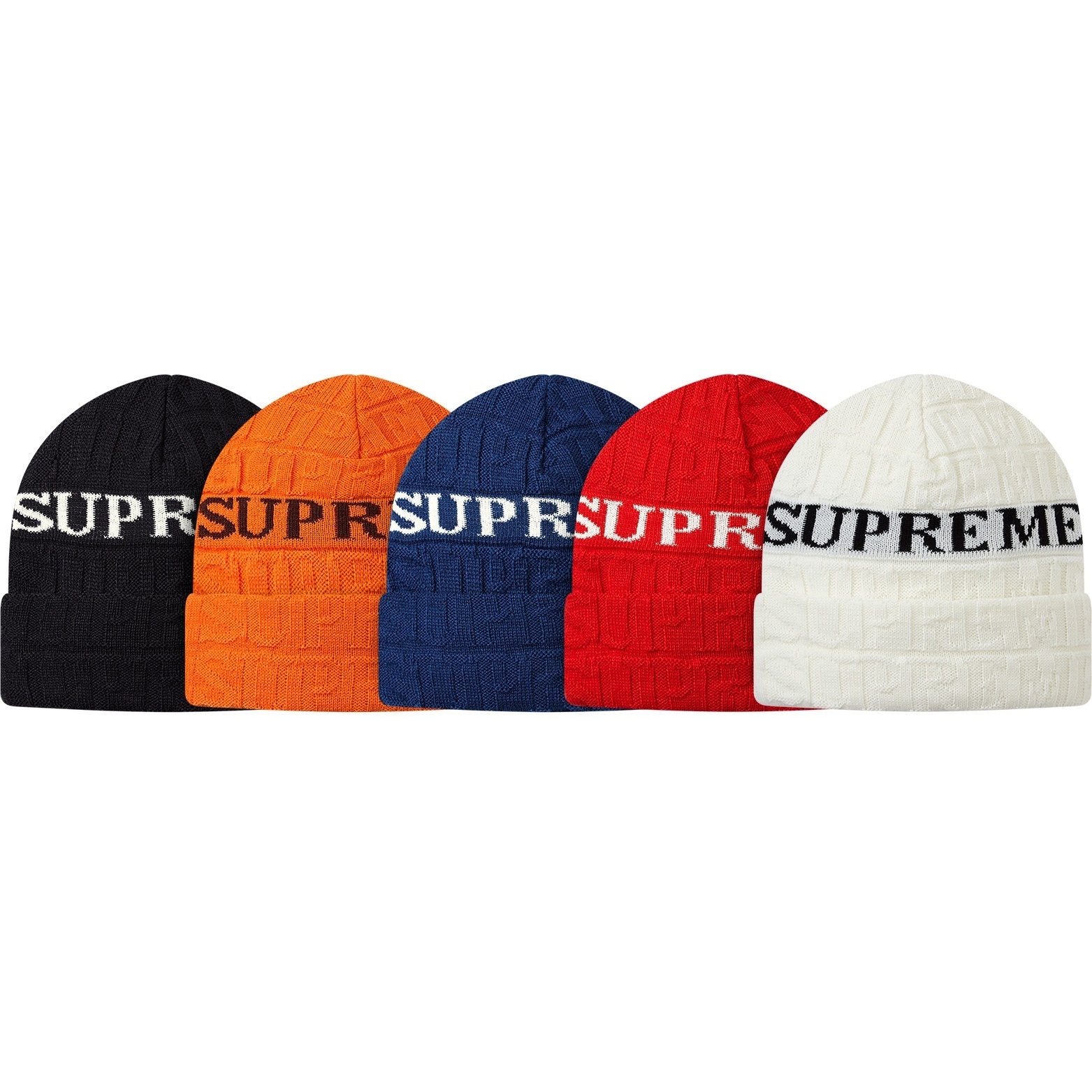 Supreme Jacquard Logo Beanie (FW14)
