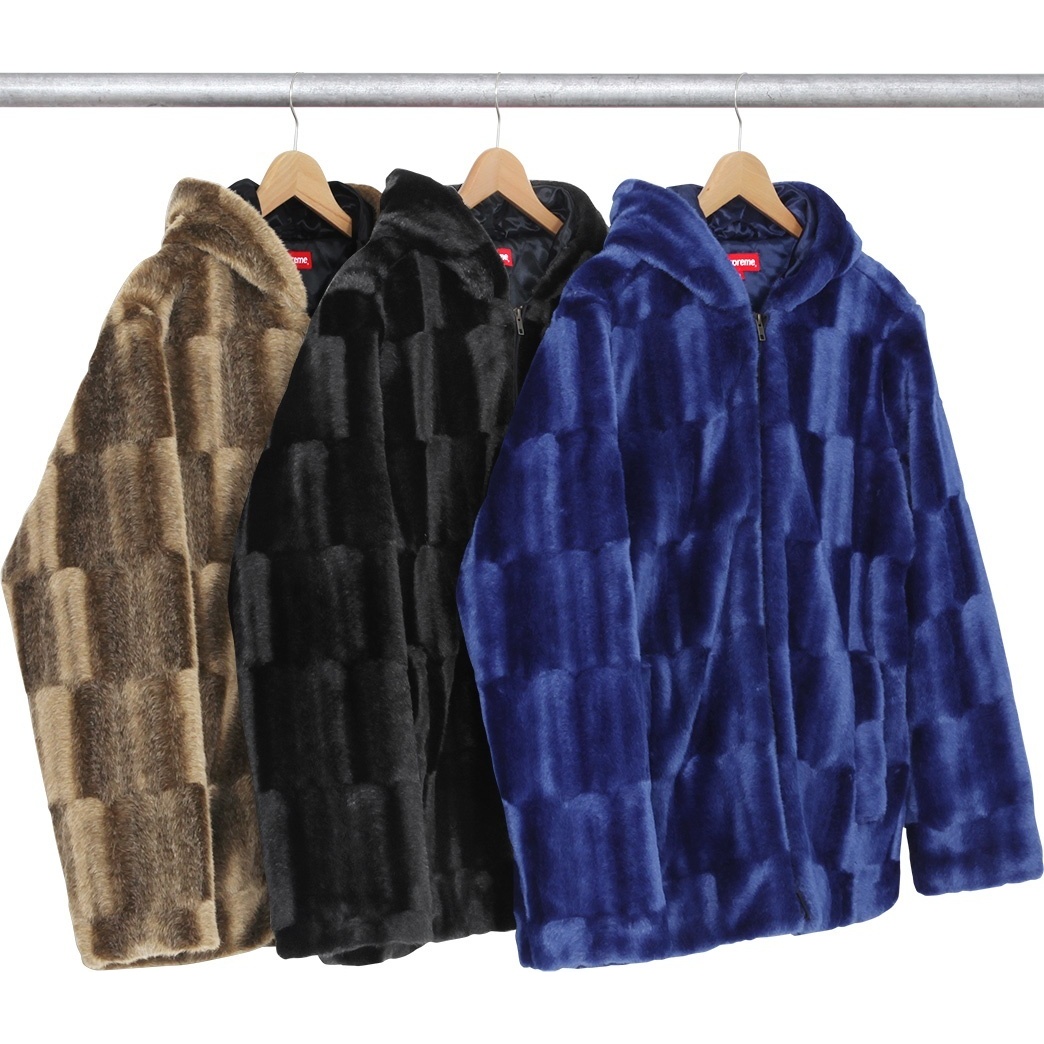 Supreme Faux Fur Hooded Zip Jacket (FW15)