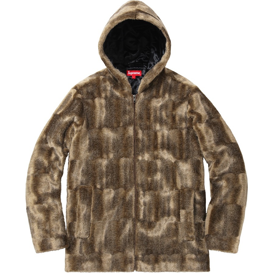 Supreme Faux Fur Hooded Zip Jacket (FW15)