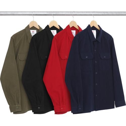 Supreme Moleskin Army Shirt (FW15)