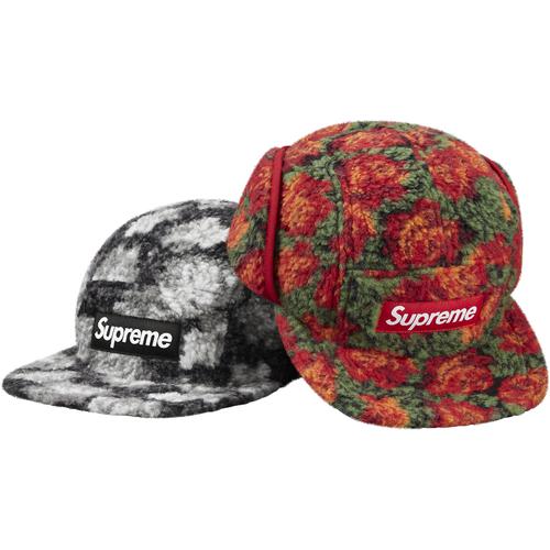 Supreme Roses Sherpa Fleece Earflap Camp Cap (FW16)