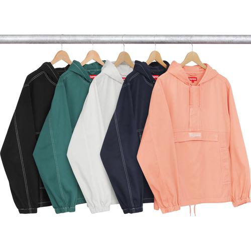 Supreme Contrast Stitch Twill Pullover  (FW16)