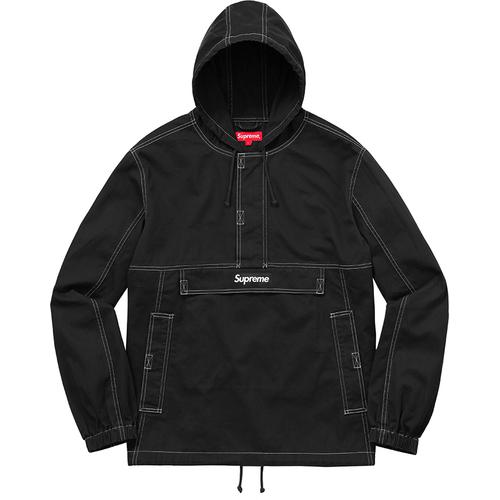 Supreme Contrast Stitch Twill Pullover  (FW16)