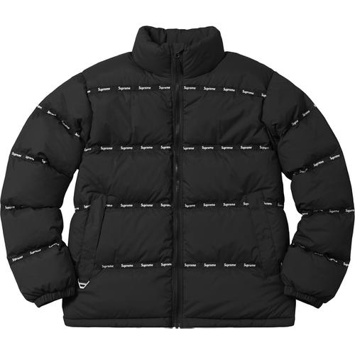 Supreme Logo Tape Puffy Jacket (FW16)