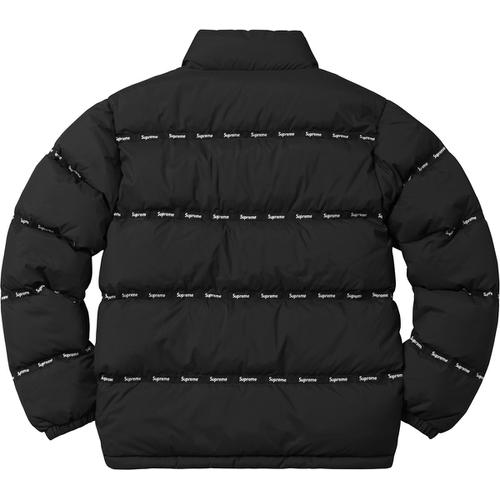 Supreme Logo Tape Puffy Jacket (FW16)