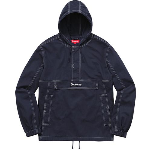 Supreme Contrast Stitch Twill Pullover  (FW16)