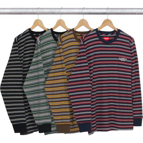 Supreme Ribbed Knit Stripe L S Top (FW16)