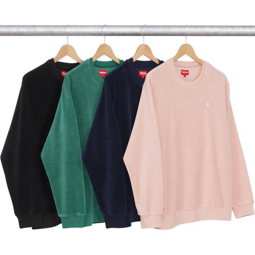 Supreme Velour Crewneck (FW16)