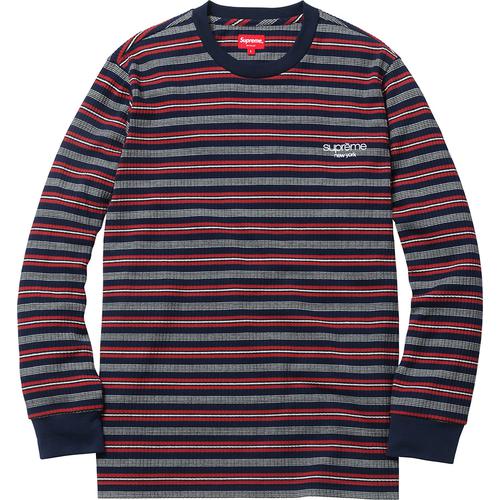 Supreme Ribbed Knit Stripe L S Top (FW16)