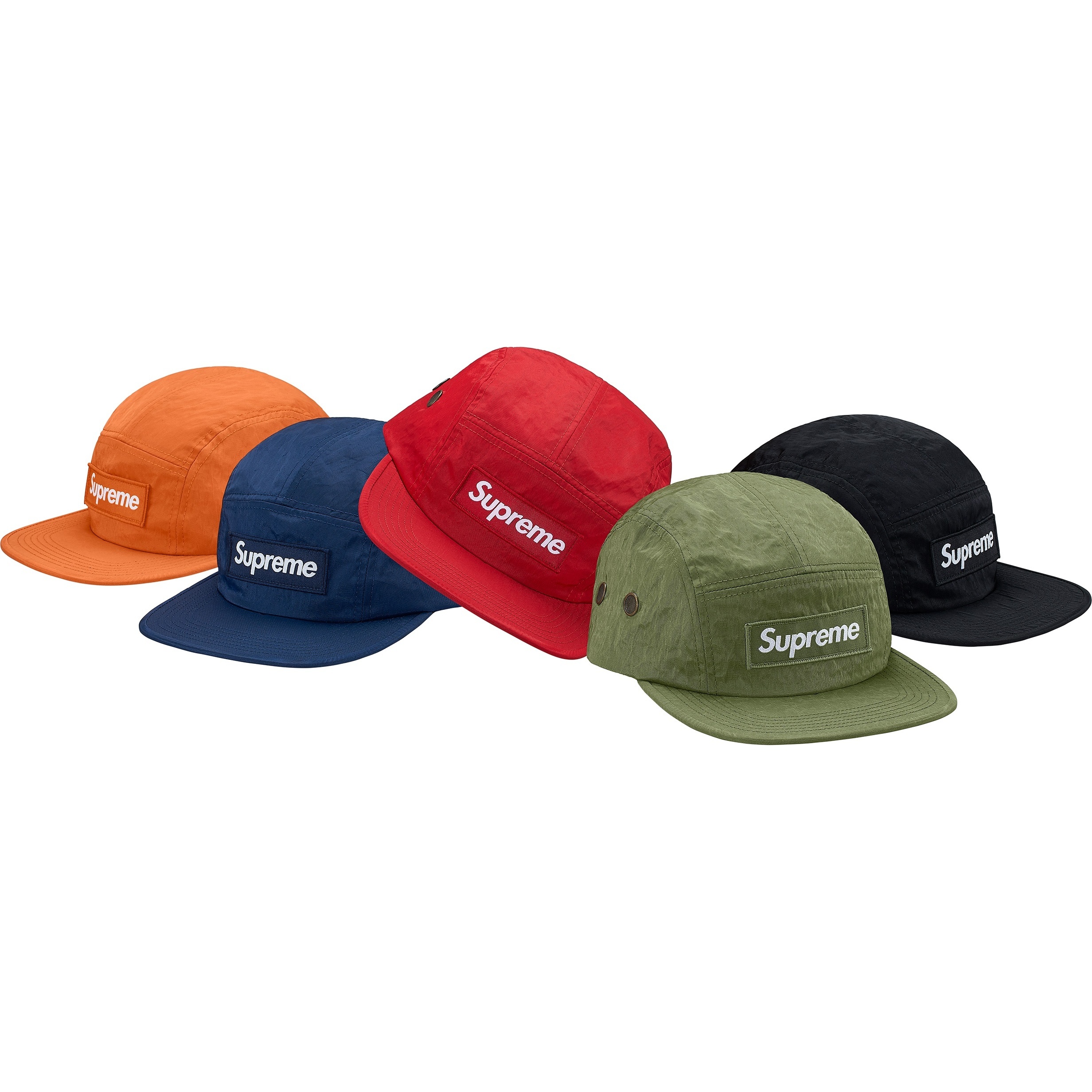 Supreme Washed Nylon Camp Cap (FW17) - $48