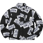 Supreme License Plate Puffy Jacket (FW17)