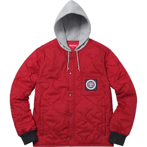Supreme Quilted Liner Hooded Jacket (FW17) - $178
