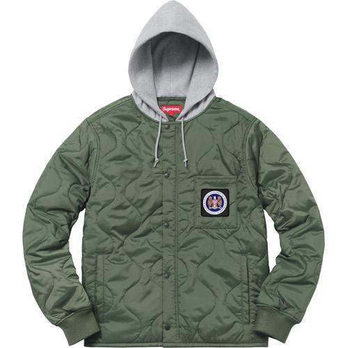 Supreme Quilted Liner Hooded Jacket (FW17) - $178