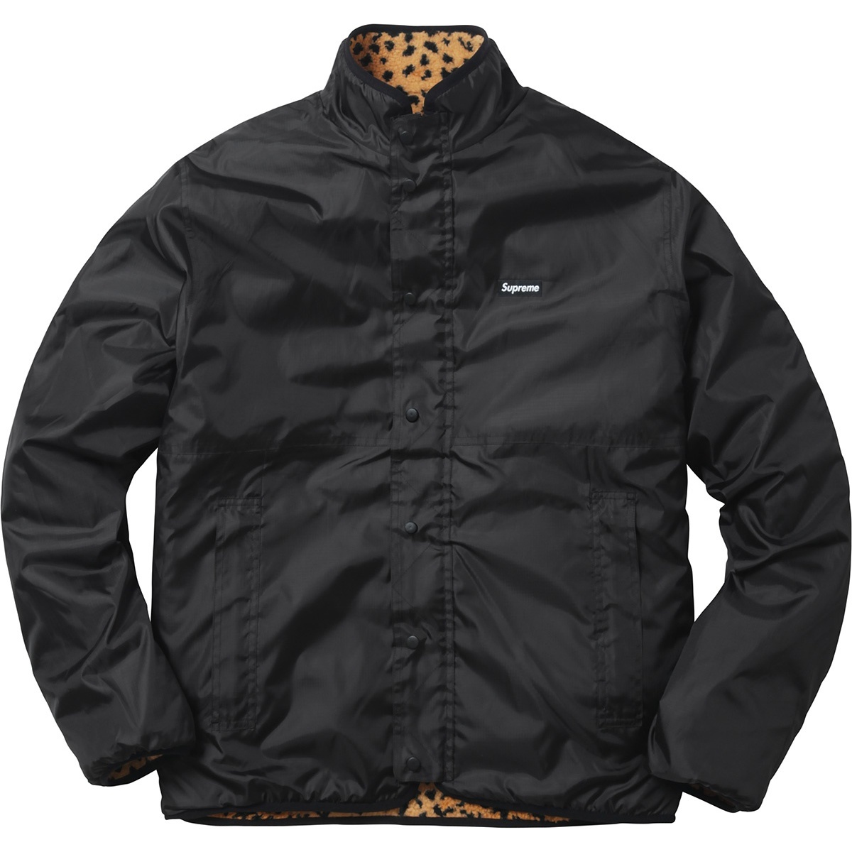 Supreme Leopard Fleece Reversible Jacket (FW17) - $198