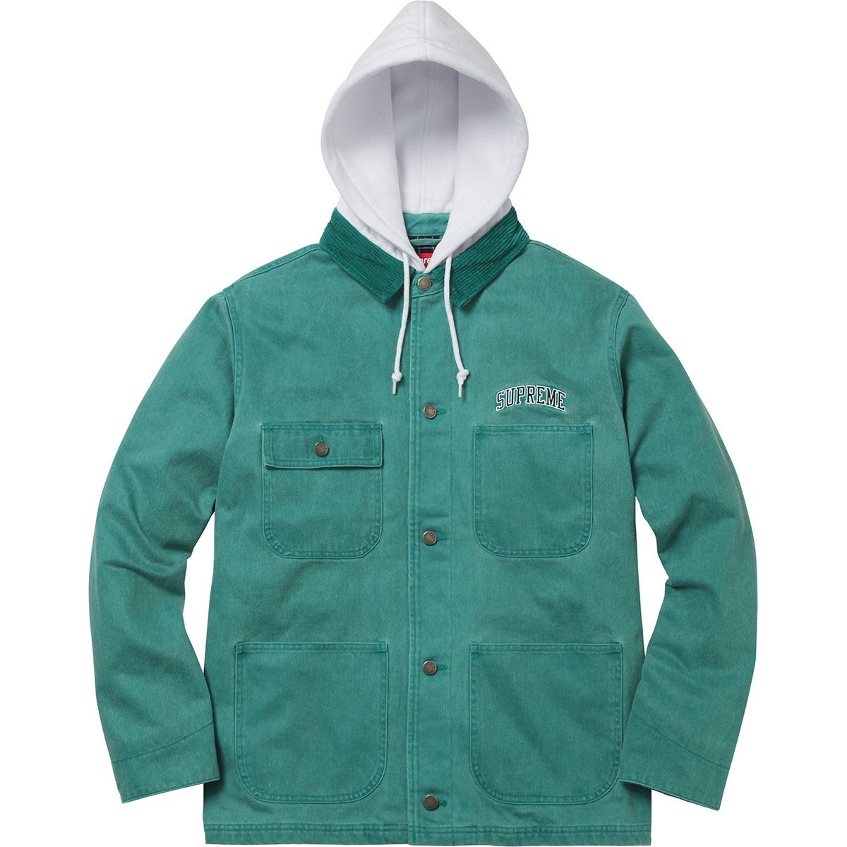 Supreme Hooded Chore Coat (FW17) - $188