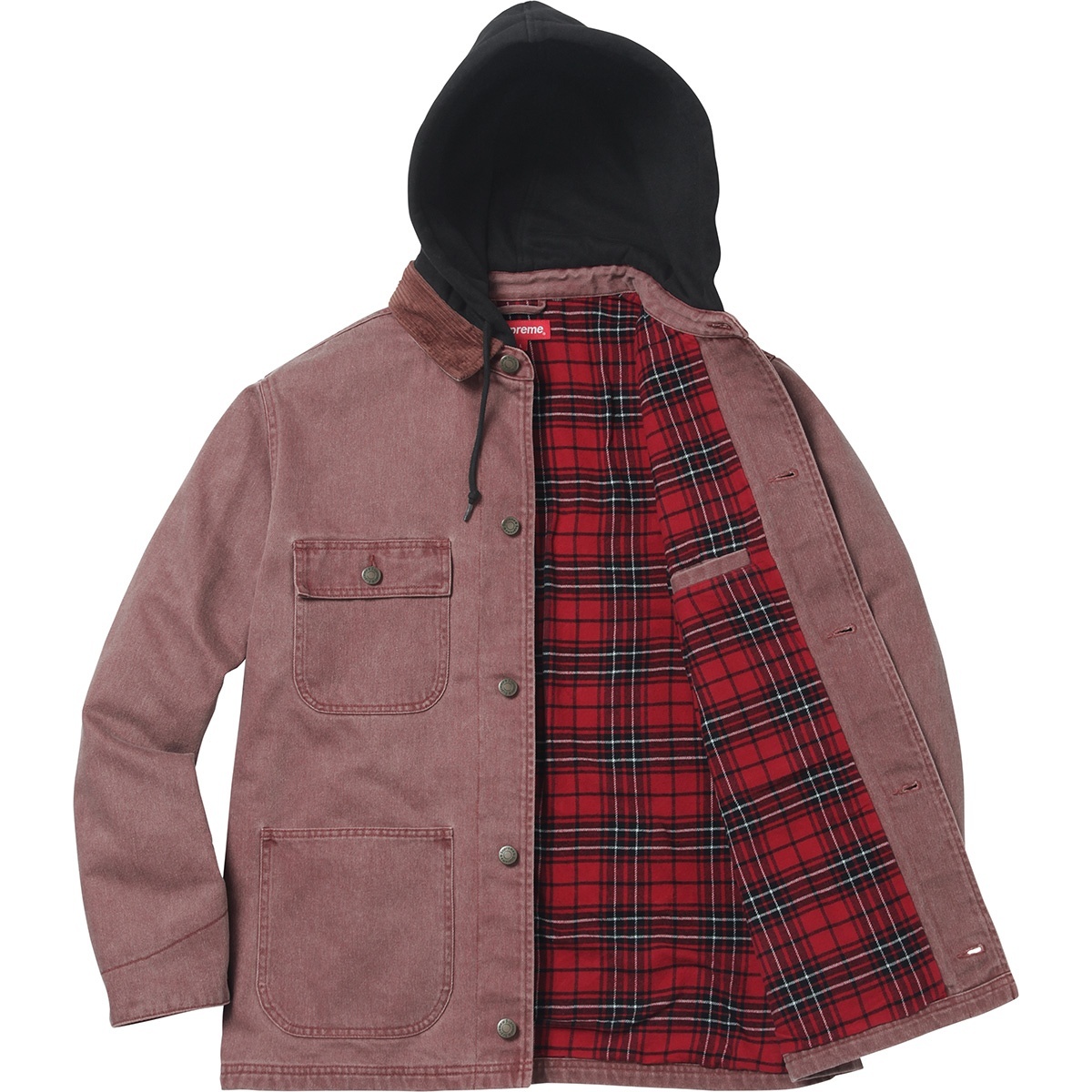 Supreme Hooded Chore Coat (FW17) - $188