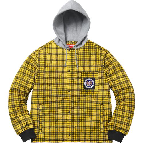 Supreme Quilted Liner Hooded Jacket (FW17) - $178