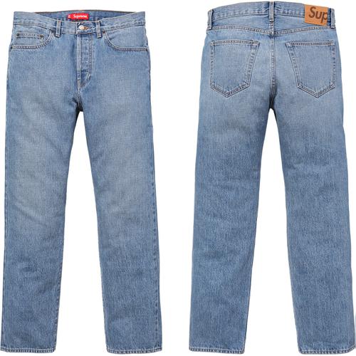 Supreme Stone Washed Slim Jeans (FW17) - $158