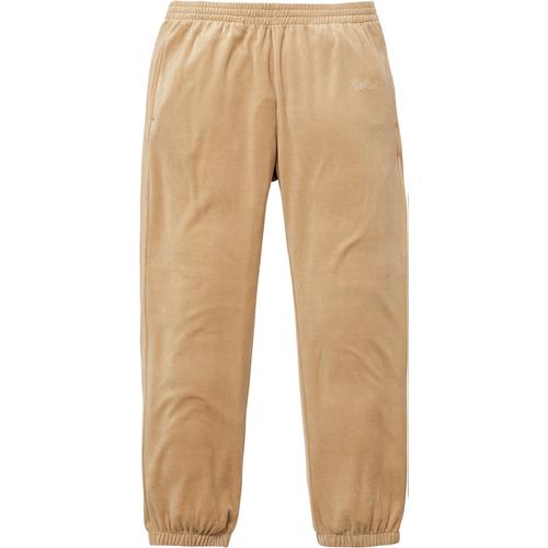 Supreme Velour Warm Up Pant (FW17) - $128